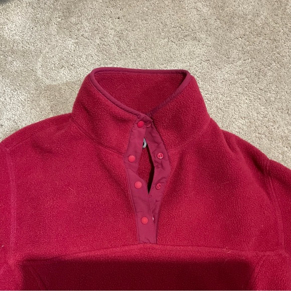 Women’s LL Bean Fleece Snap Pullover - Picture 6 of 7